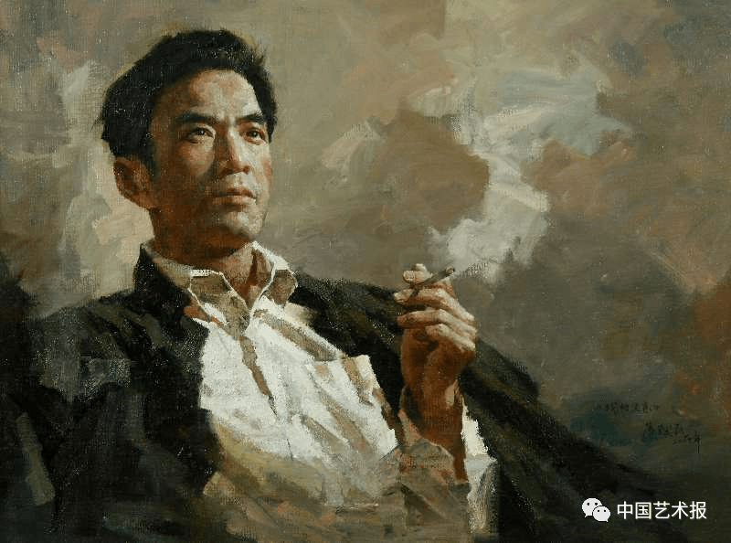 画家笔下的"父亲"_油画