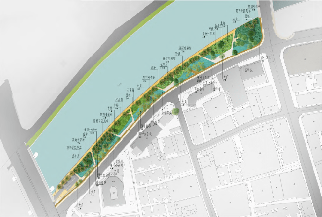 游苏河之畔品多彩之园苏州河南岸黄浦段滨河公共空间景观未来将变这样
