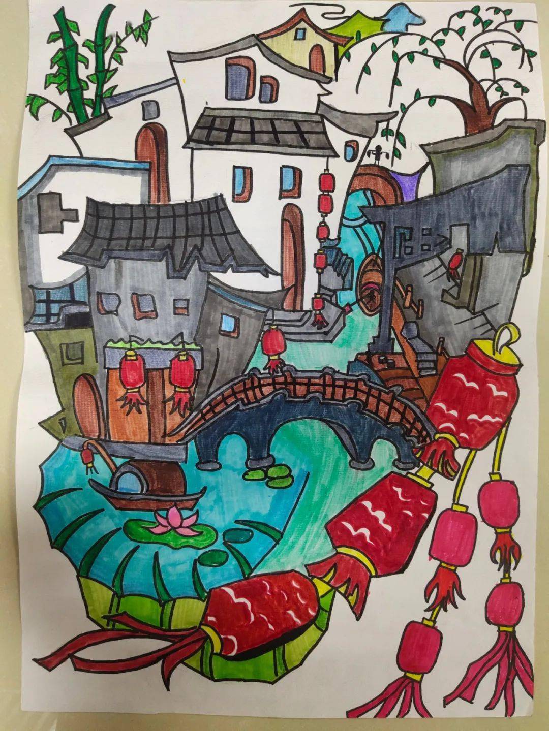 我心目中的新农村人居环境我眼中的家乡变化主题绘画获奖作品展播二