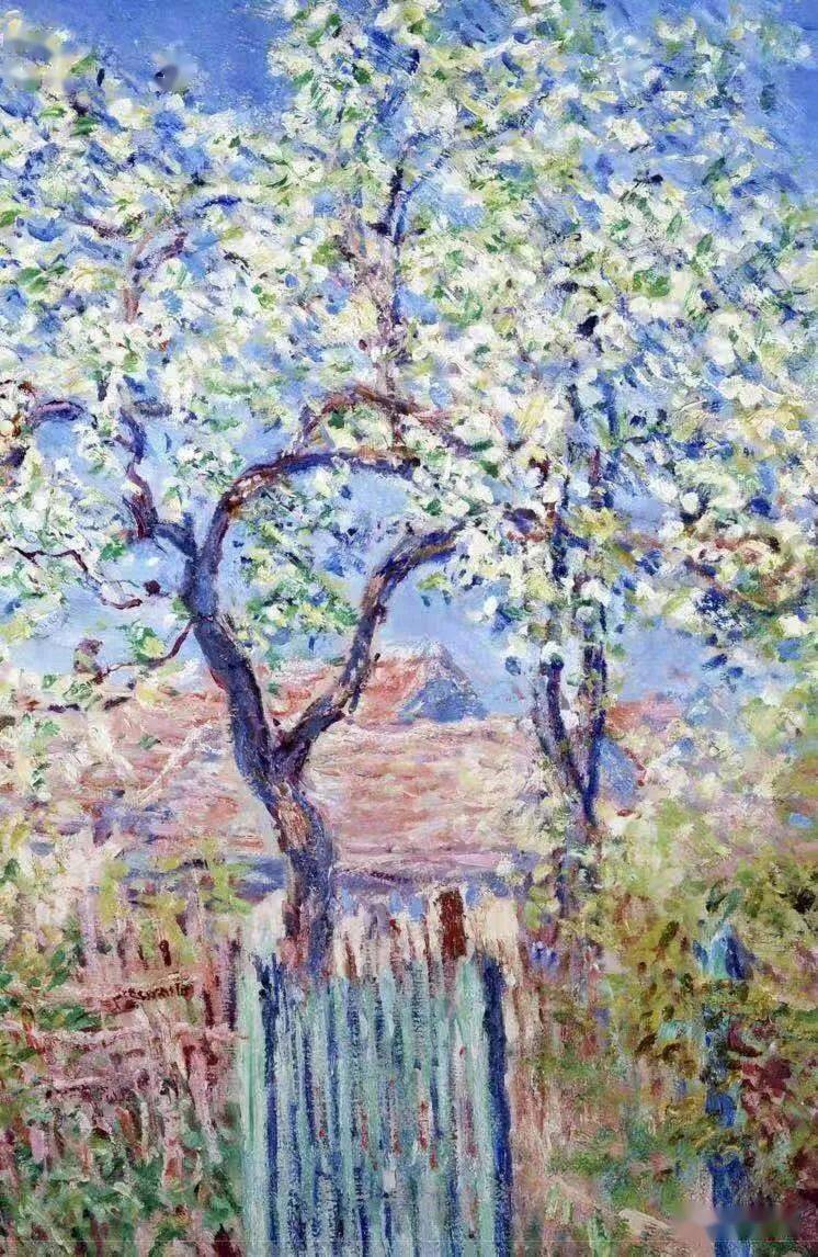 名画欣赏 | 梨花_莫奈