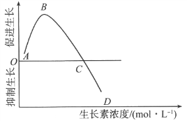 在一定浓度范围内促进生长,超过这一范围则抑制生长.