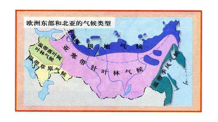 北亚气候图图片