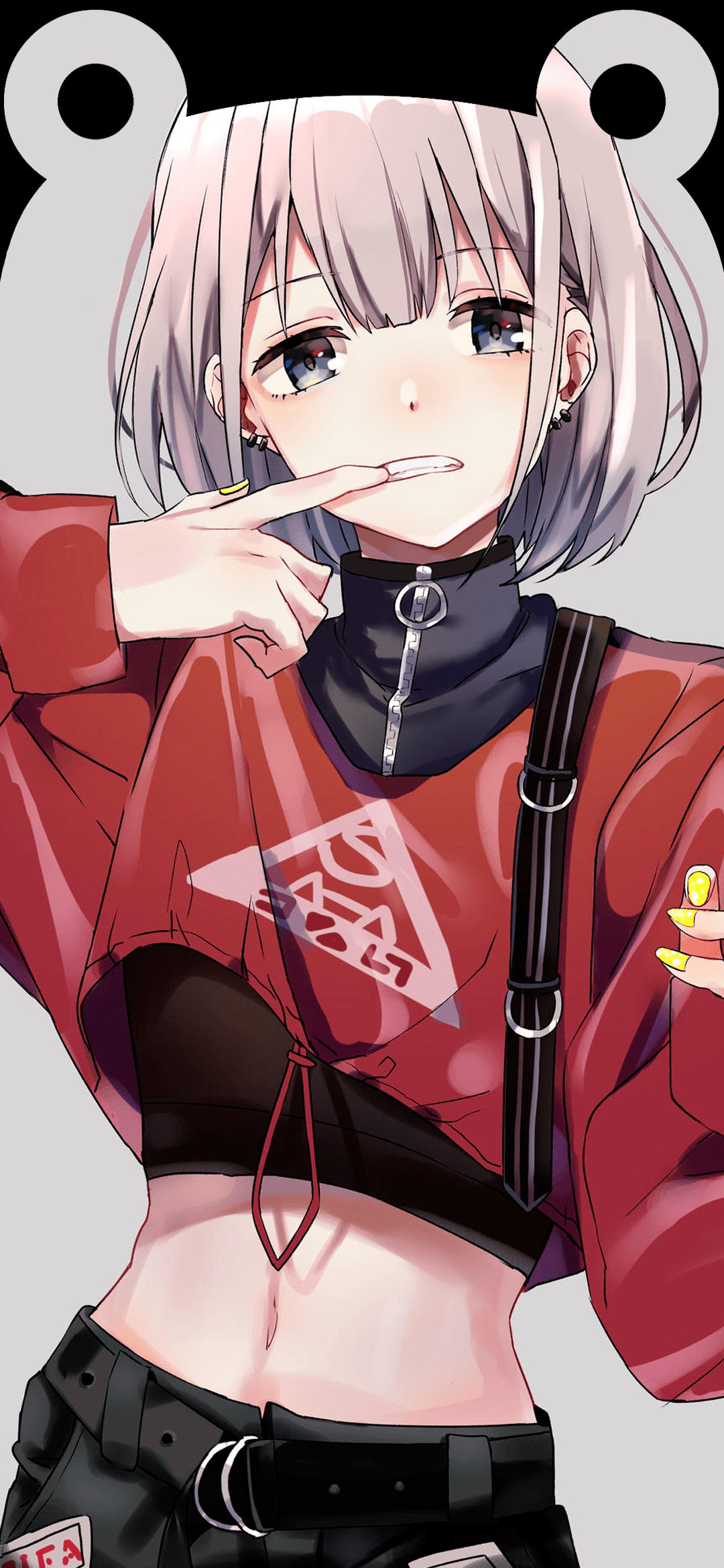 遮刘海个性耳朵壁纸