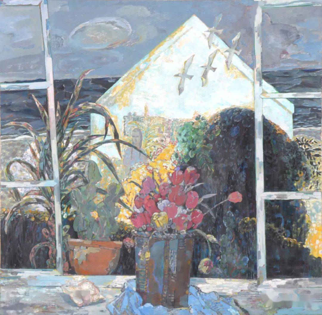 我见过广西艺术学院油画教授黄菁现场作画——当然是游戏之作,黄先生