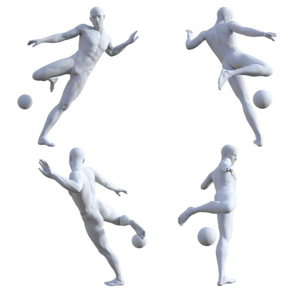 超实用人体模型动势参考附下载