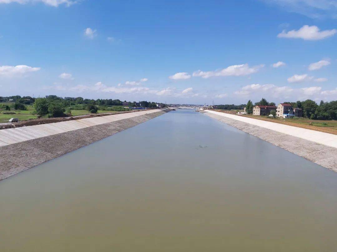 新孟河工程運河以北新開河道圓滿完成通水目標