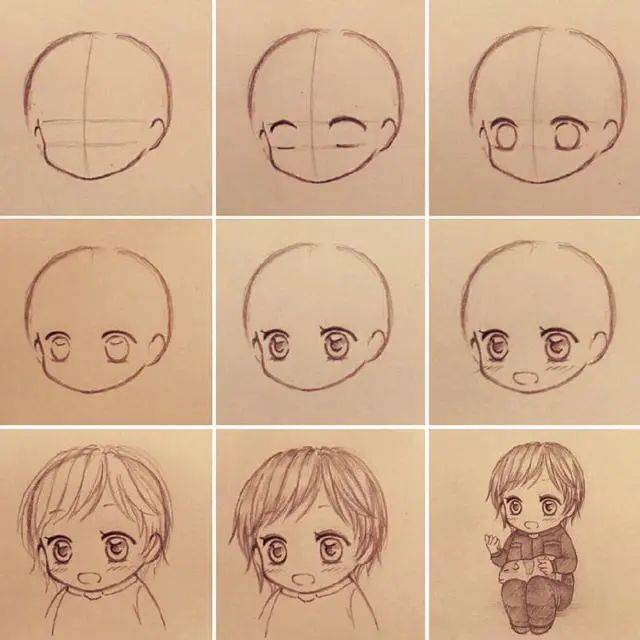 绘画教程 | 手绘动漫人物教程,手把手教你画