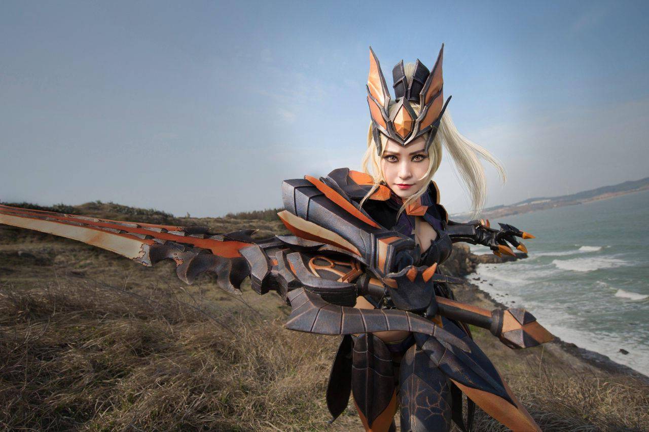 王者荣耀 花木兰水晶猎龙cosplay