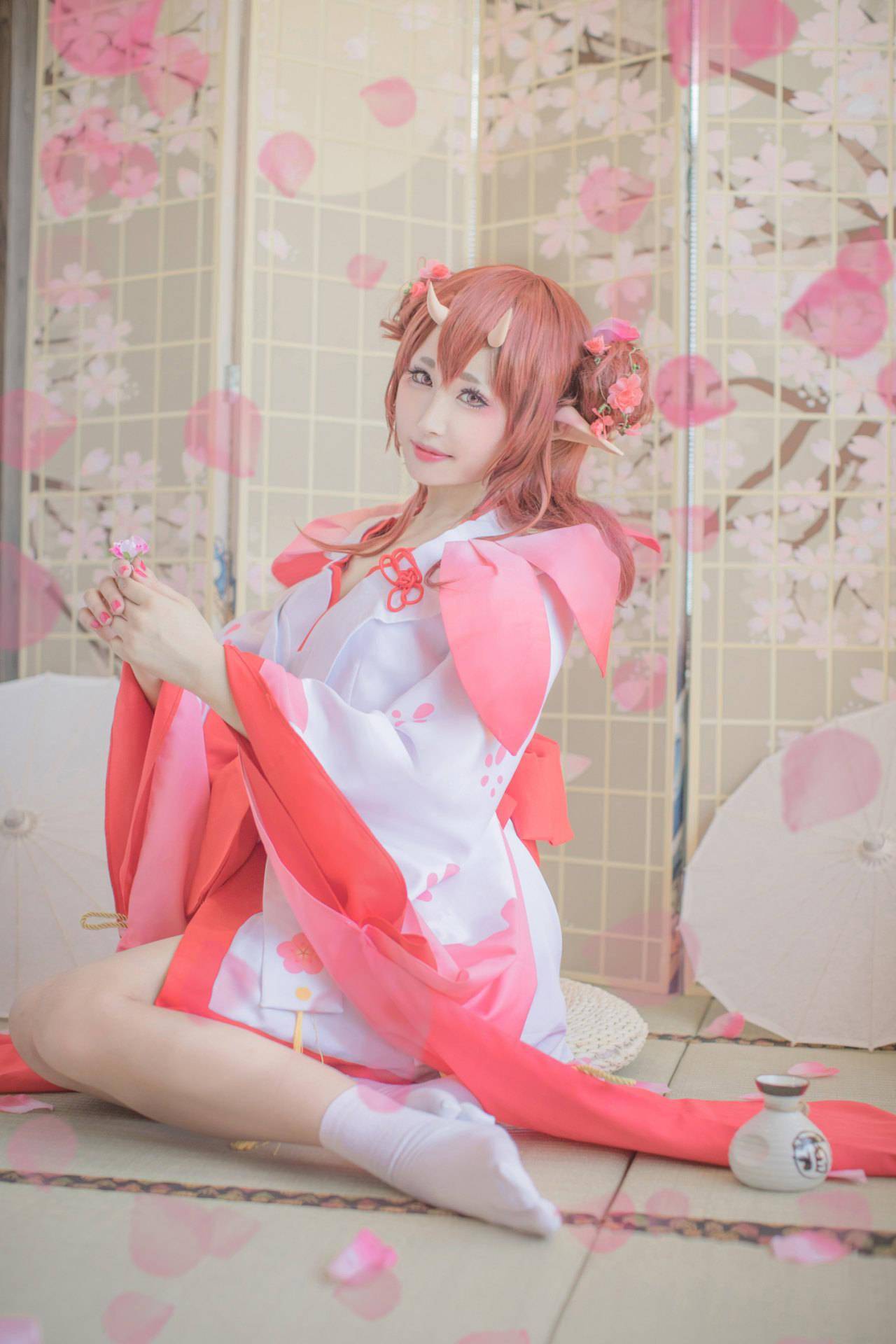 阴阳师手游 桃花妖cosplay