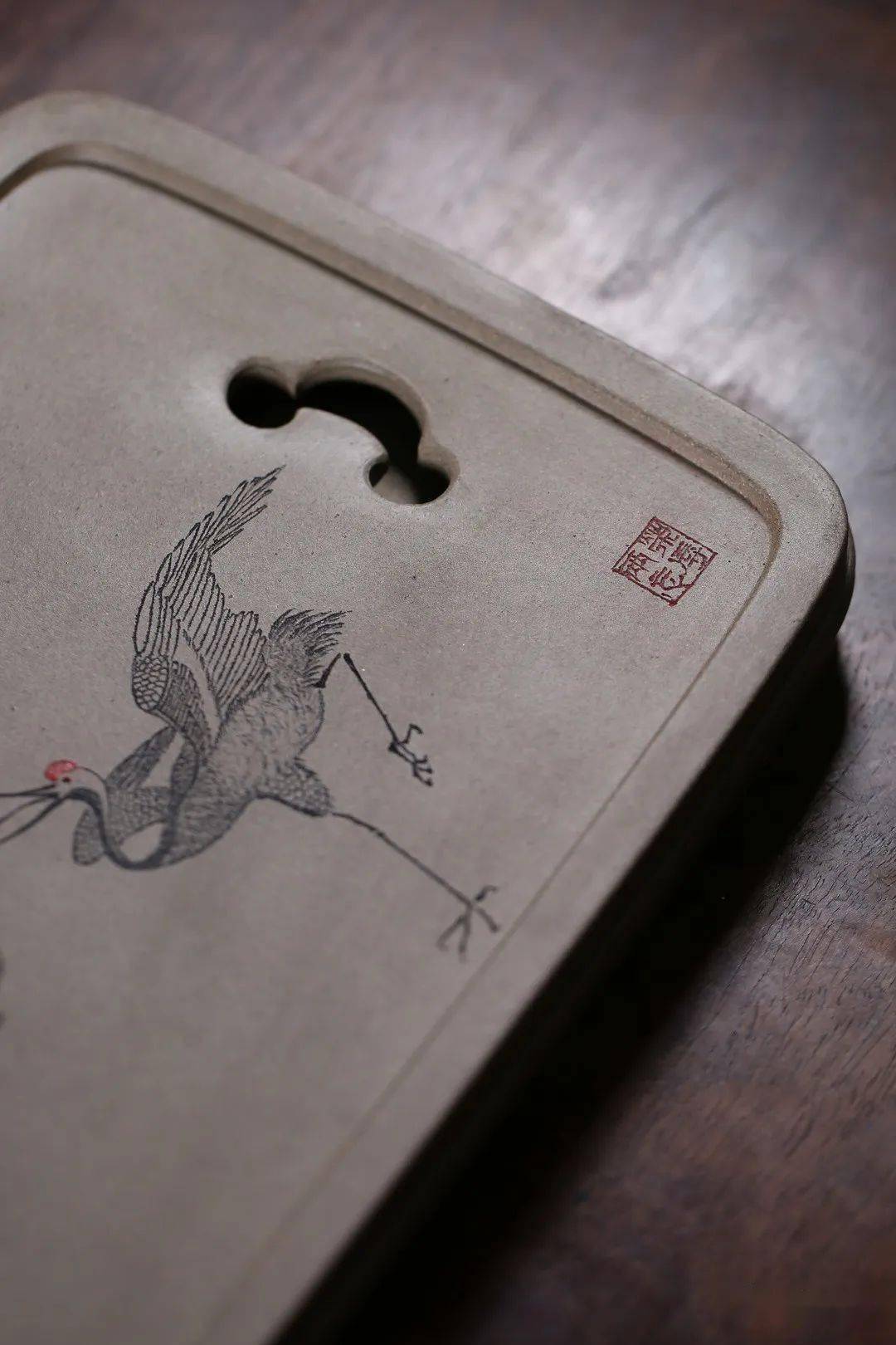 紫砂臻品毛华明紫砂干泡壶承麒麟招财清供