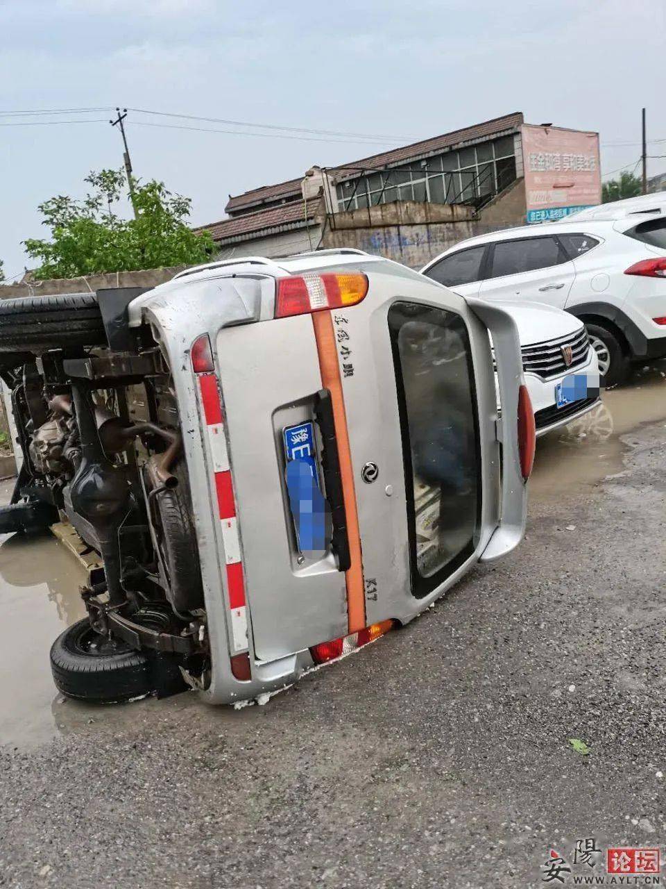 昨日狂风暴雨的水冶与安阳不同的景象