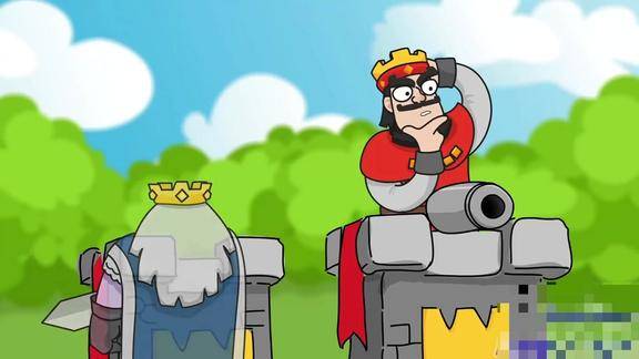 皇室战争系列动漫集锦幽灵老头英雄救女枪一人打败敌方皇家塔