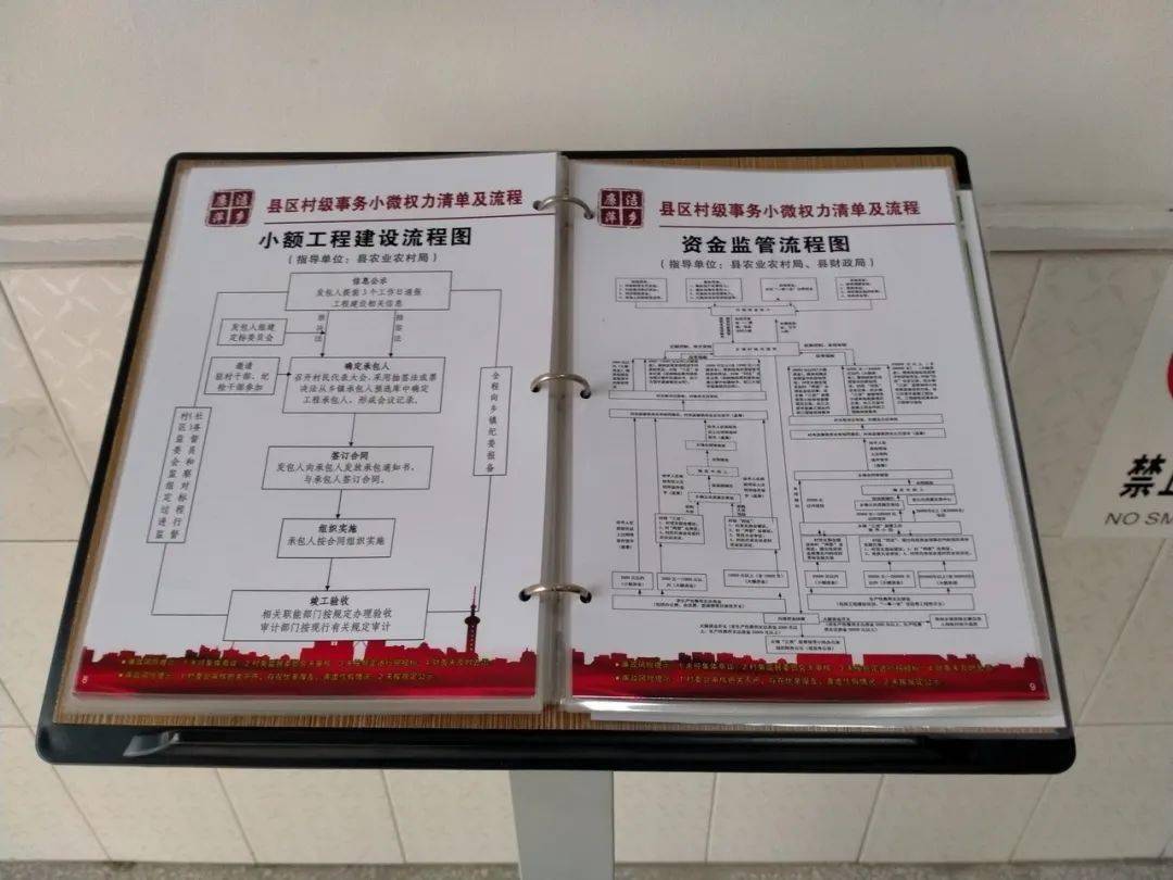 制作"小微权力"清单活页薄,方便群众询问和监督