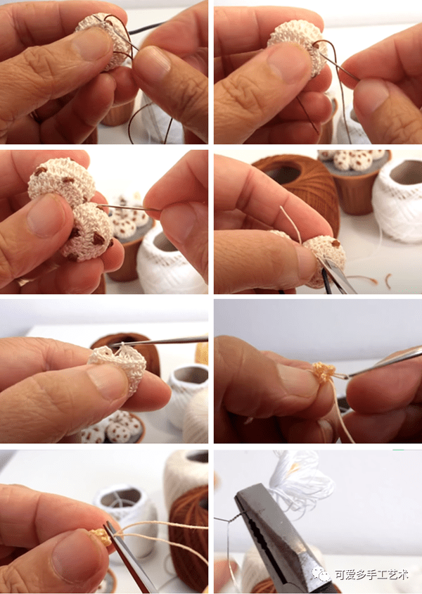 钩花不够特别,不如来钩几盆仙人掌,第一个就让人超喜欢!(附教程)_铁丝