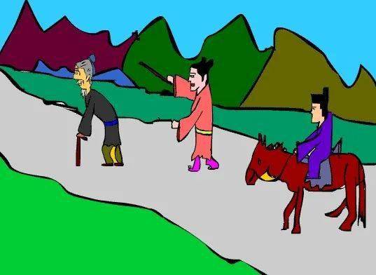 青丝年约十六,七岁的姑娘手执竹竿,口里嘀咕唠叨着在追打一个白发苍苍