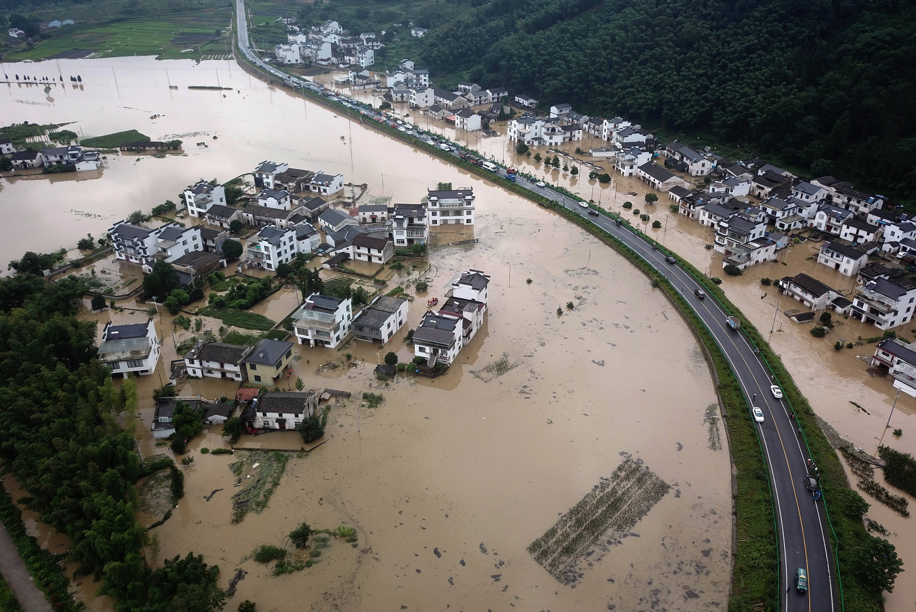 安徽洪水2020受灾县图片