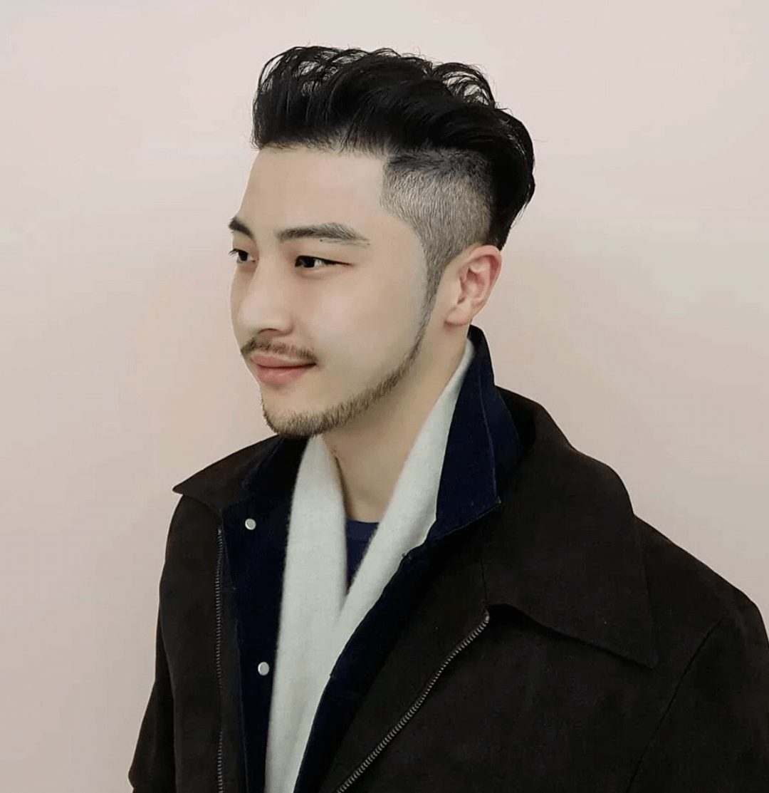 韩式46分发型男图片图片