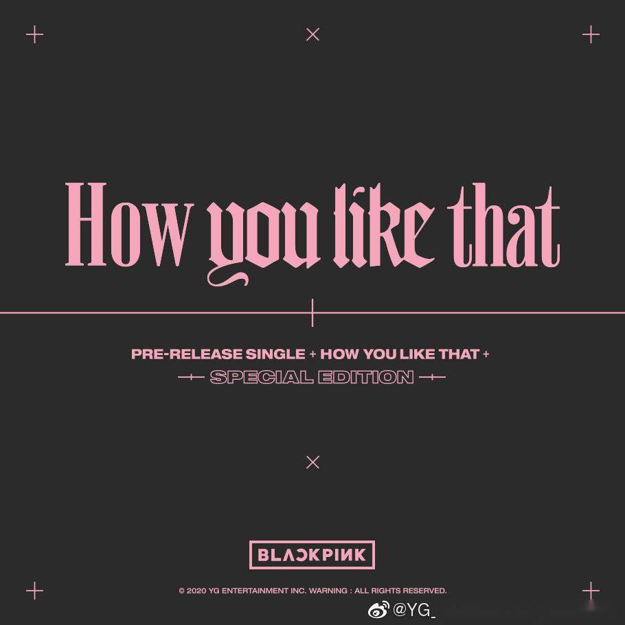 blackpink《how you like that》特别版专辑配置预览公开!