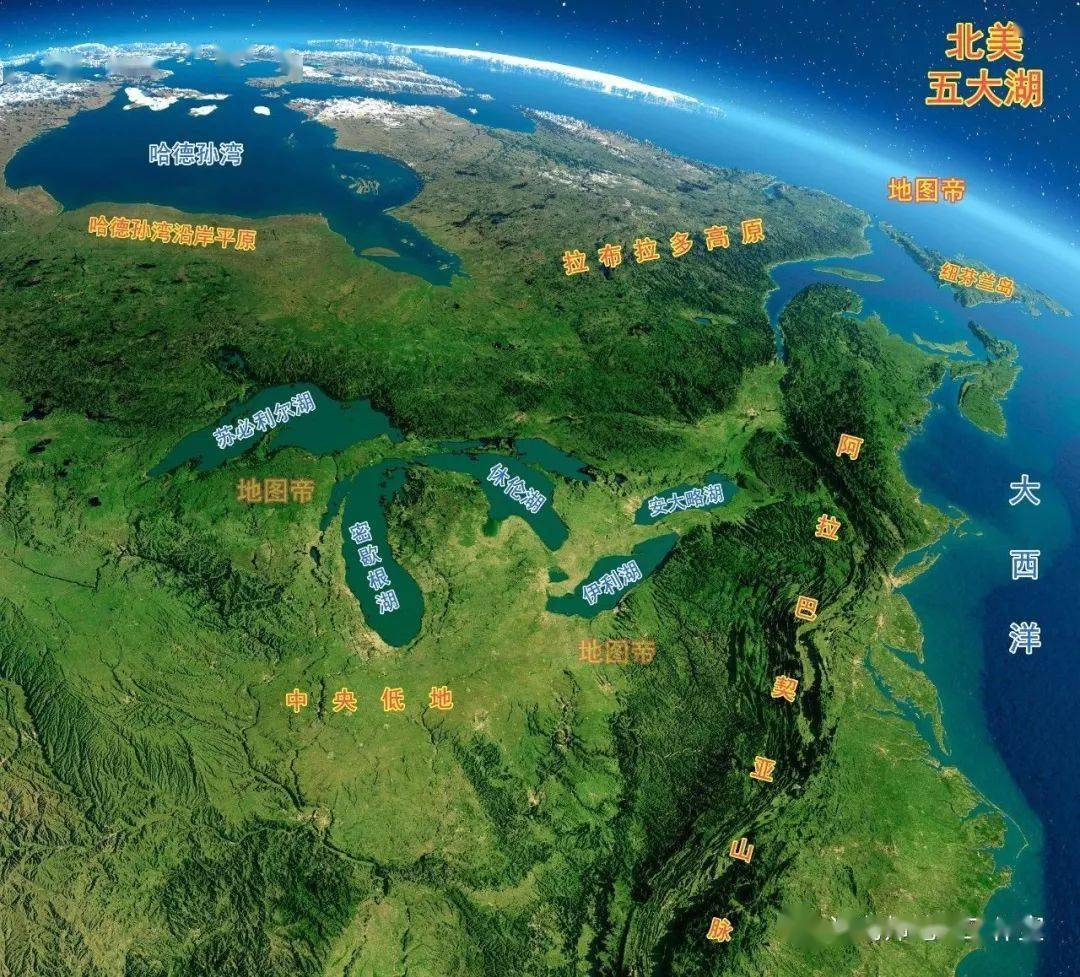 地理差异北美五大湖和渤海相比有什么地理差异