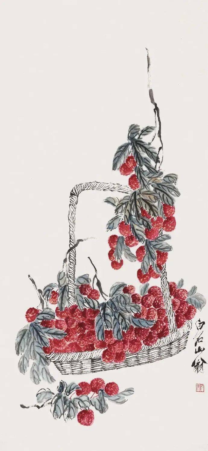 齐白石的果篮令人垂涎