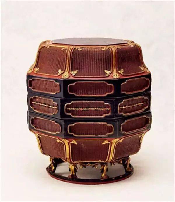 古代人的食盒，每一件都是艺术品。_大漆