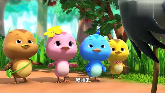 萌鸡小队麦琪也想和鹅一样长那么高
