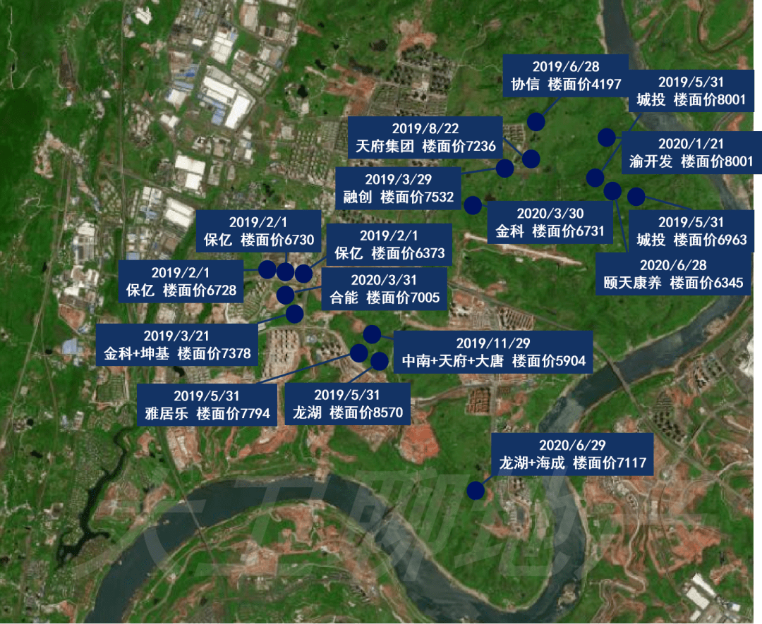 重庆土拍地图:没便宜地了!