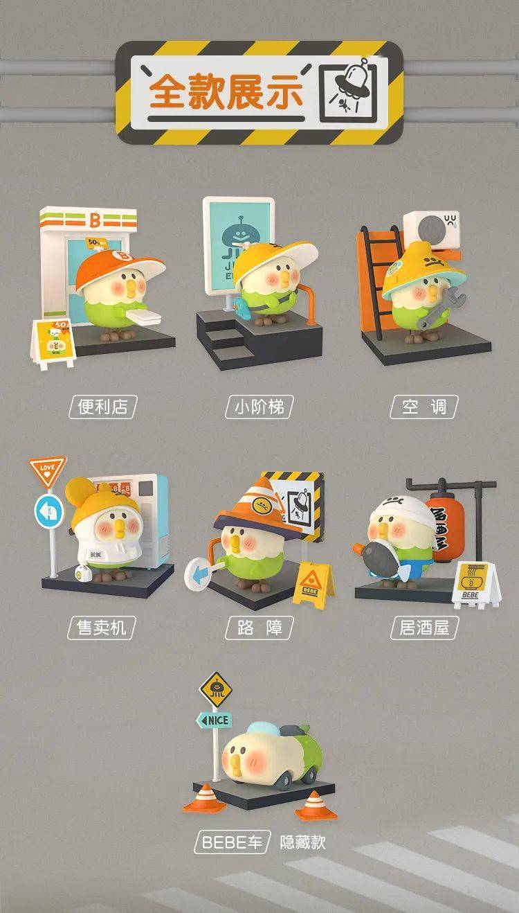 盲盒小鹦鹉bebe城市角落系列
