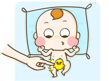 找"小鸡鸡"有的人喜欢用手捏宝宝的"小鸡鸡"