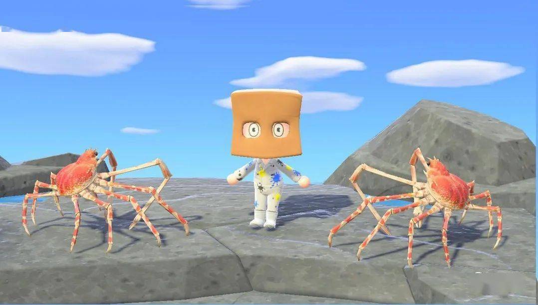 动森中的高脚蟹,扇贝和大砗磲虽然都不是鱼,但却都拥有结构类似的鳃.