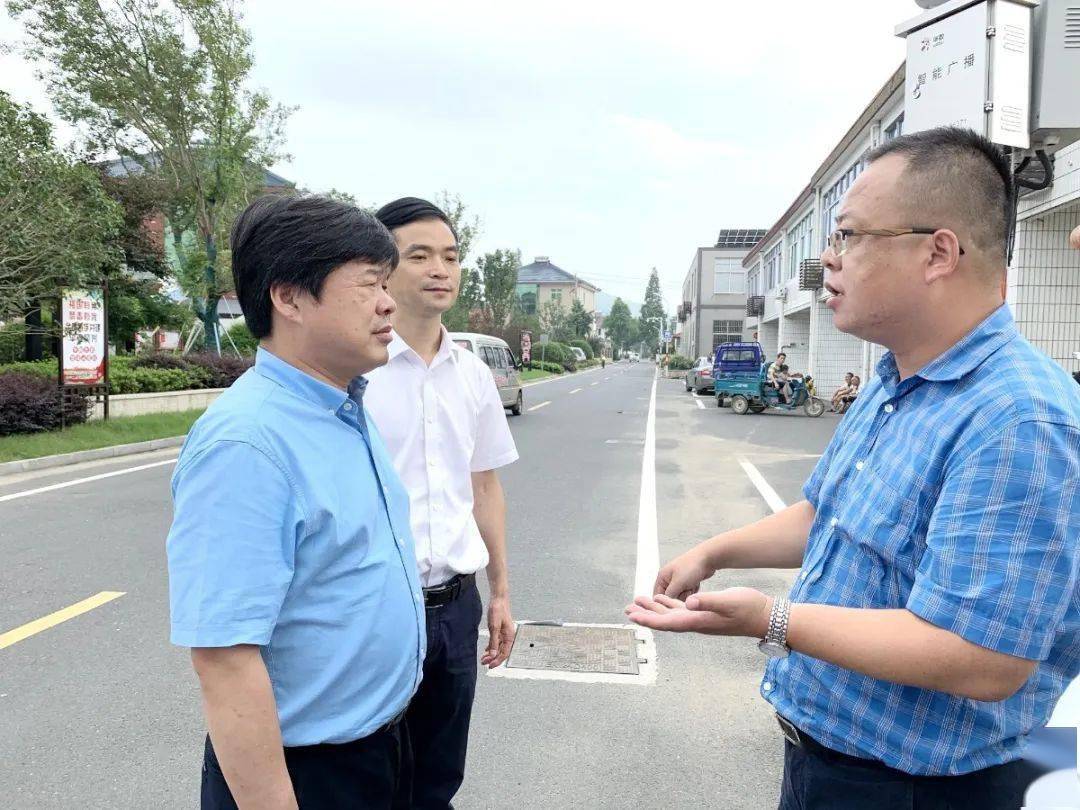 湖州市委常委组织部长徐仲仪专题调研村社组织换届试点工作