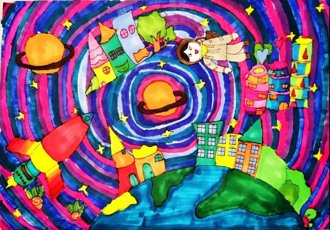 航天城第二小学《 遨游太空 》高语馨 西安航天第二小学《 未来飞行器