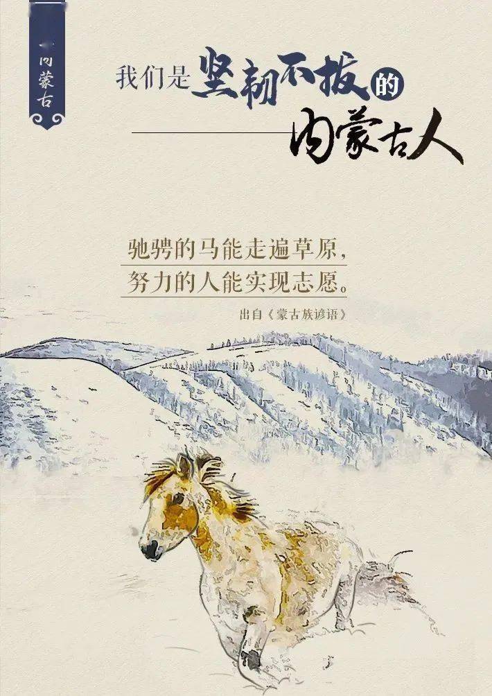 我愿意这样诠释蒙古马精神