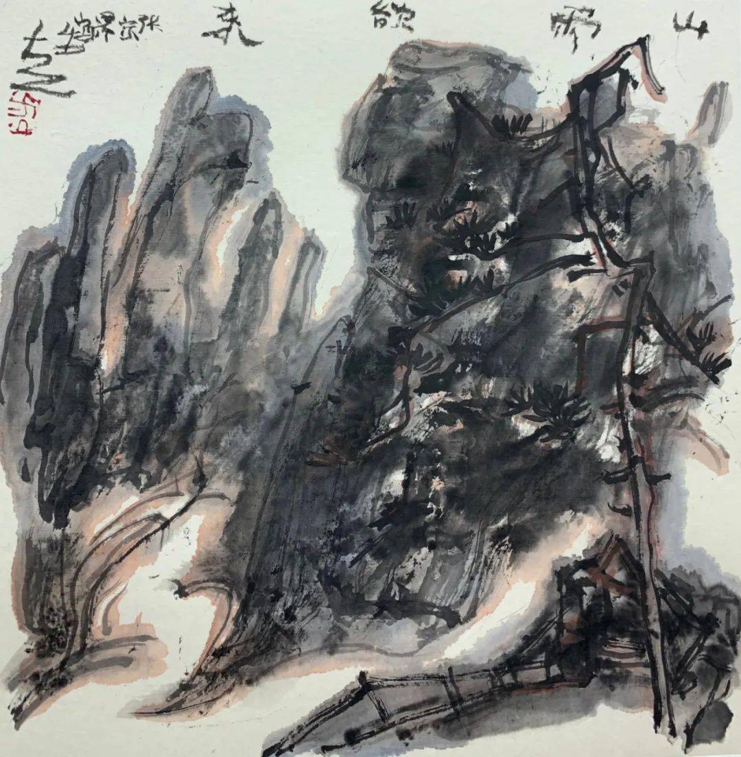 岭南大写意方土庚子山水