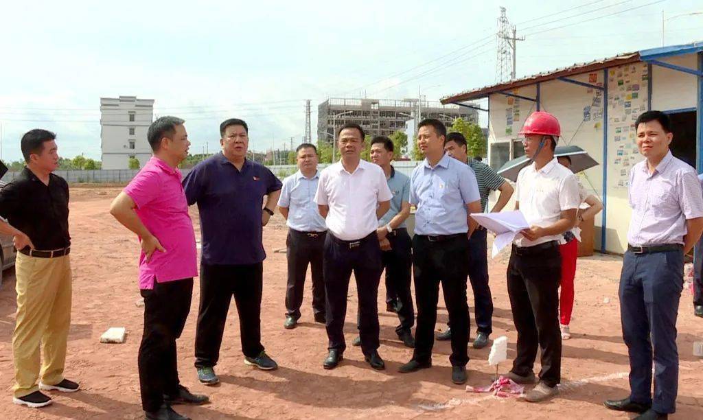 林文泉一行先后到南山(连平)产业园二期,三期项目建设现场,通过听取
