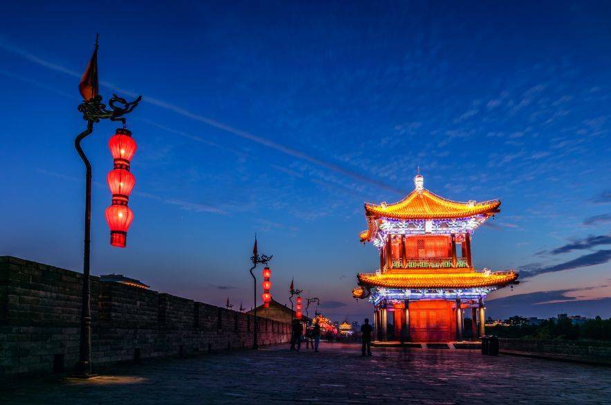 古城夏日夜景 | 西安城墙风景独好!