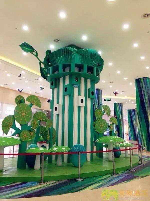 购物中心公区立柱包装的花样玩法