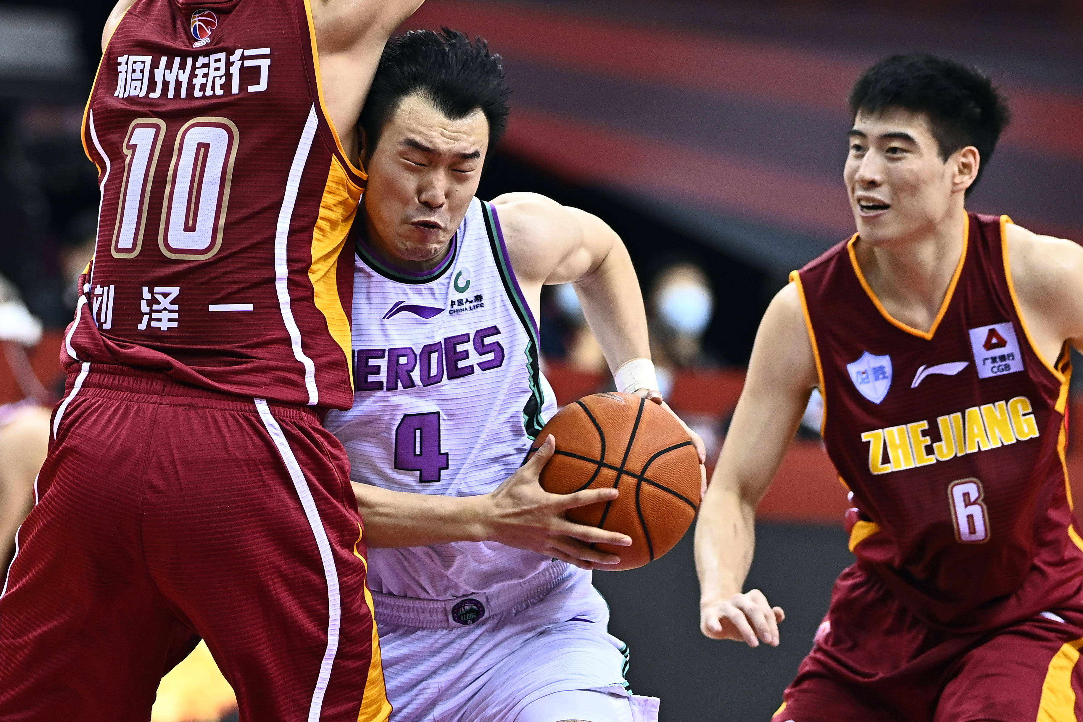 篮球——cba复赛第二阶段:山东西王不敌浙江稠州银行