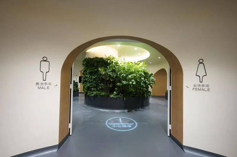 最环保奢华卫生间,绿植森林无蚊虫,广州这个商场做到了