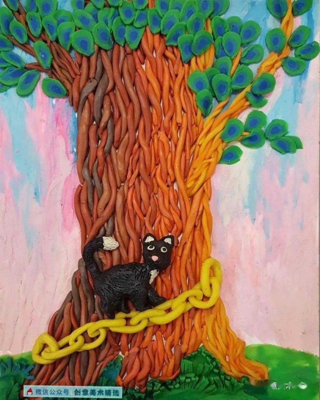 素材分享——15张富于装饰感的黏土画作品