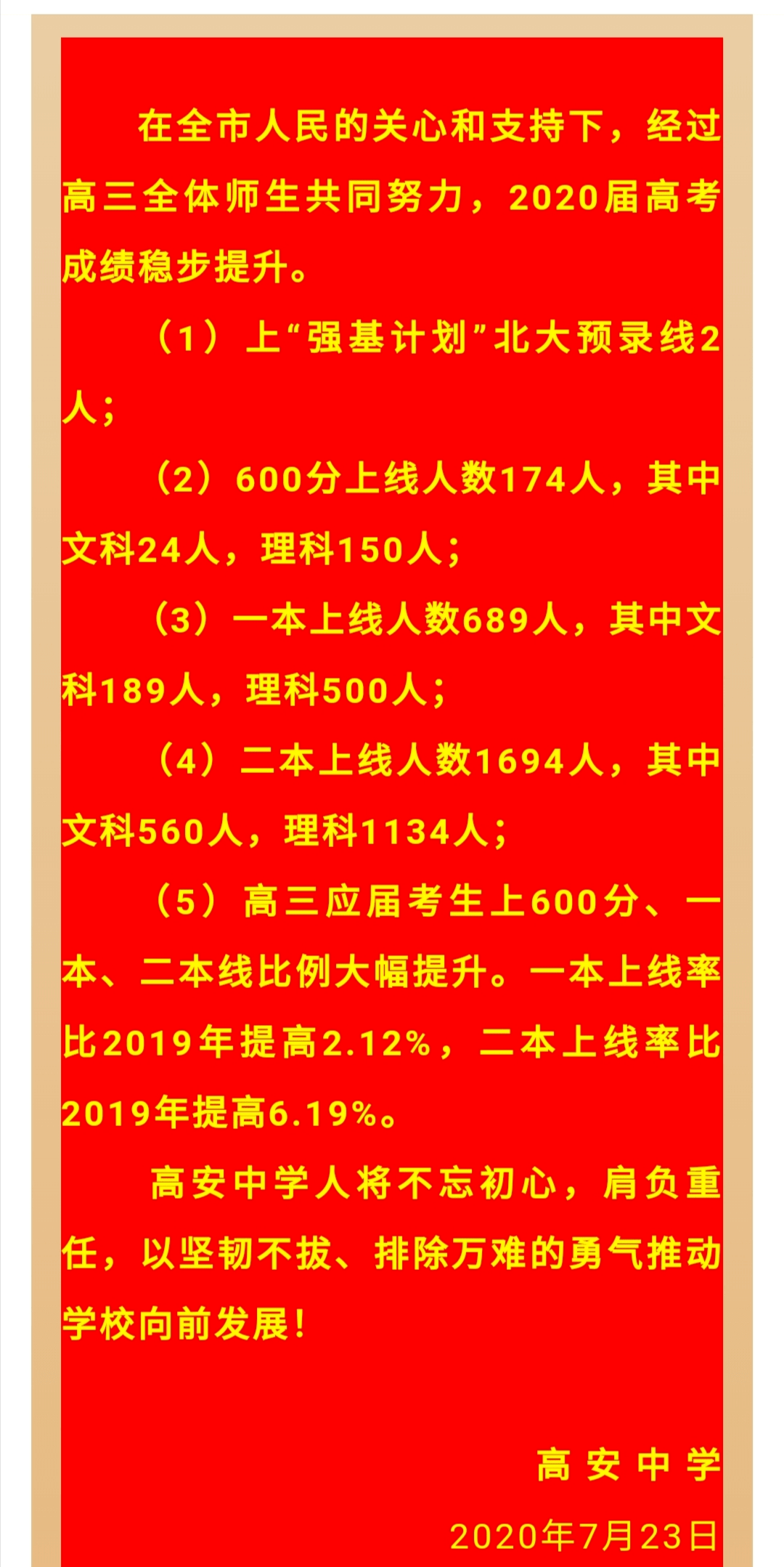 江西宜春中学2021喜报图片