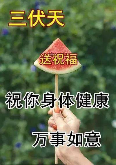 6张非常有创意的夏季早安问候图片带字带西瓜,漂亮的早上好表情祝福