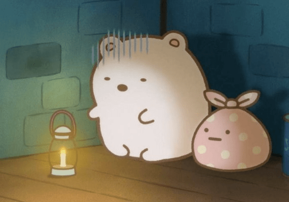 超级可爱的《角落生物》,这些扛坝子你得知道!_白熊