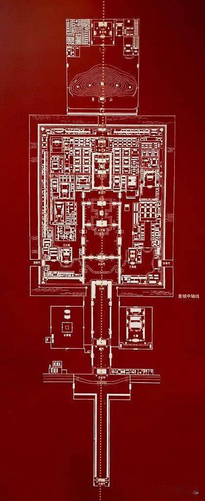 北京中轴线 简图图片