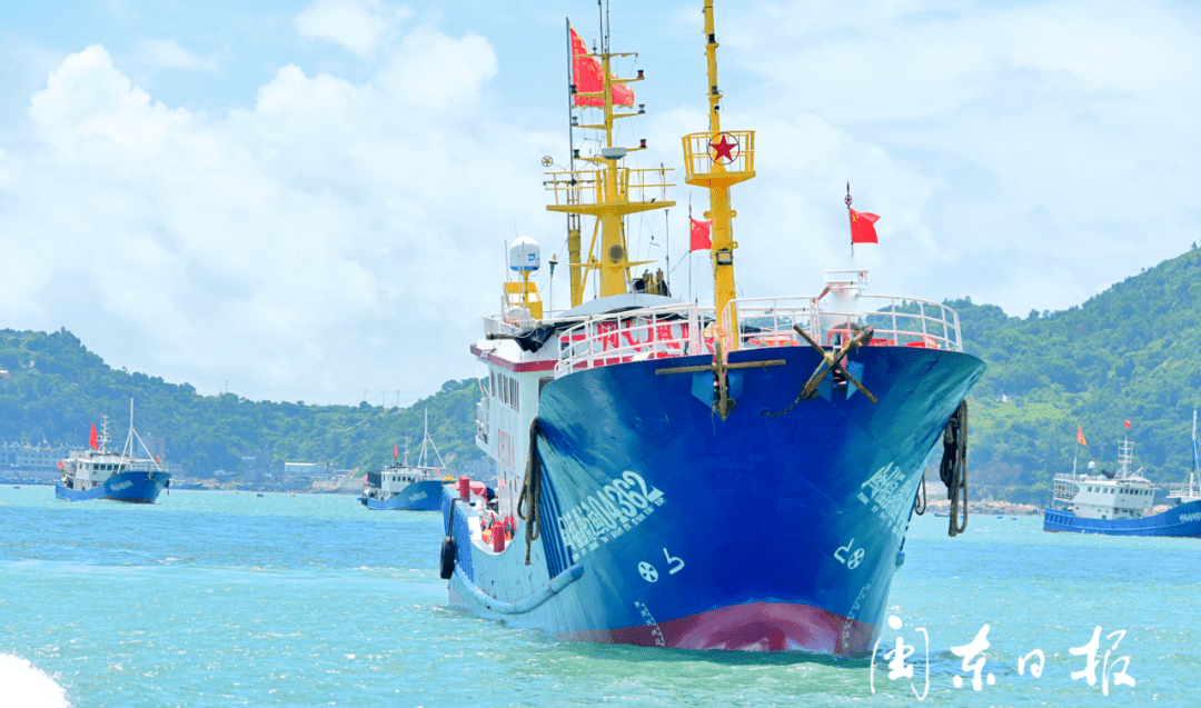 杂渔具,拖网,灯光围网等 渔船则一直休渔至9月16日 当天,在福鼎沙埕