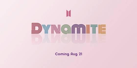 [星闻]防弹少年团8月21日发售的新单曲《dynamite》logo公开!
