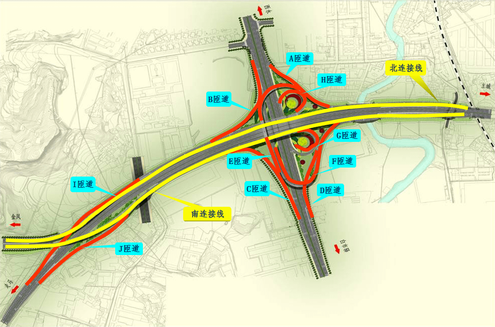 2019年9月30日通车3c匝道(成都→成渝高速→新宏大道→白市驿):2020年