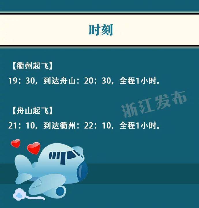 衢州到舟山飞机时刻表
