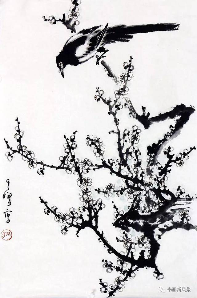 孙其峰 喜鹊题材作品分享