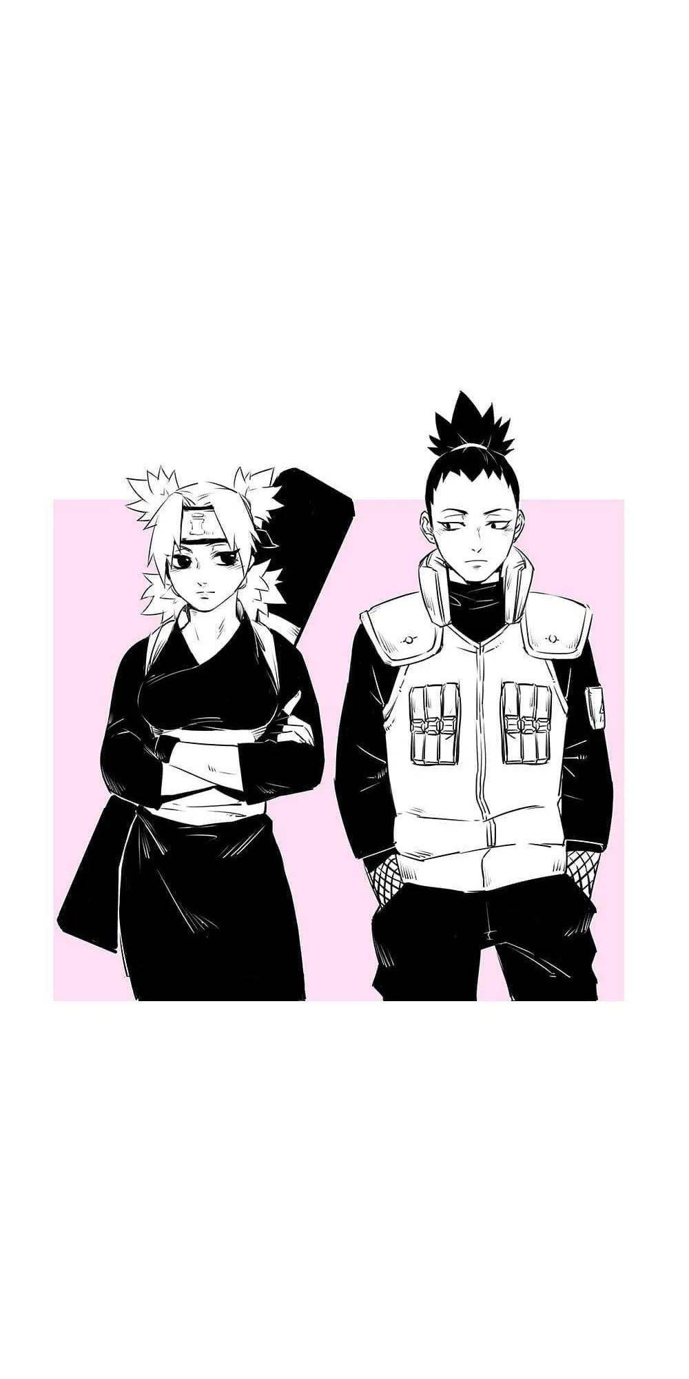 火影壁纸情侣组鹿丸手鞠